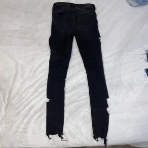 “Next Level Stetch” skinny jeggings. distressed w a natural faded look to them